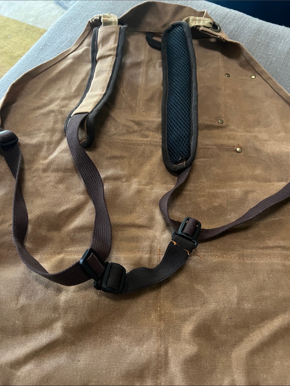 ECOZEN Lifestyle Woodworking Shop Apron Waxed Cotton Canvas Metal Work Welding - Picture 6 of 6